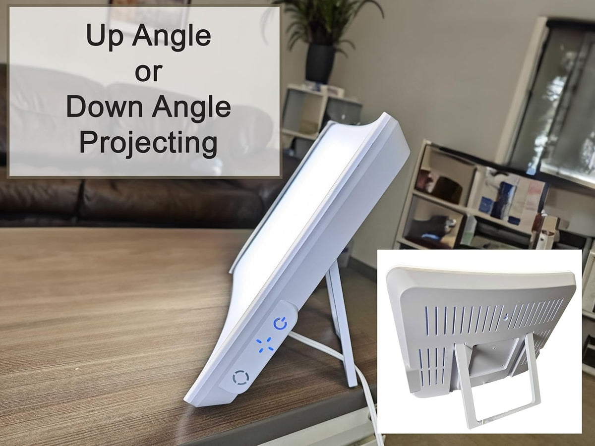 Day-Light Elite light panel set to project light at an up or down angle