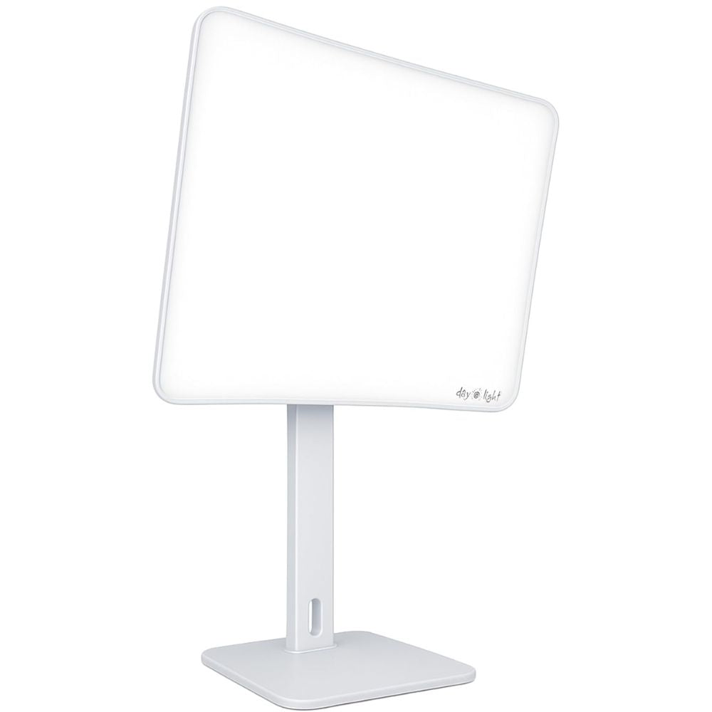 Carex Day-Light Elite light therapy lamp with large white light panel and adjustable stand